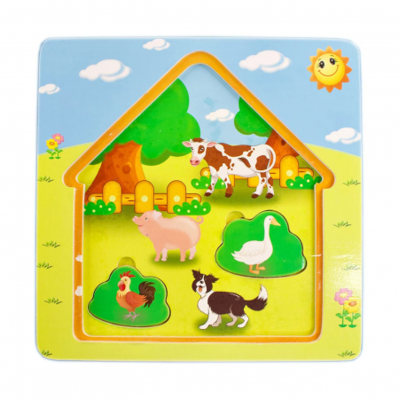 Puzzle suprapus din lemn FERMA [3]