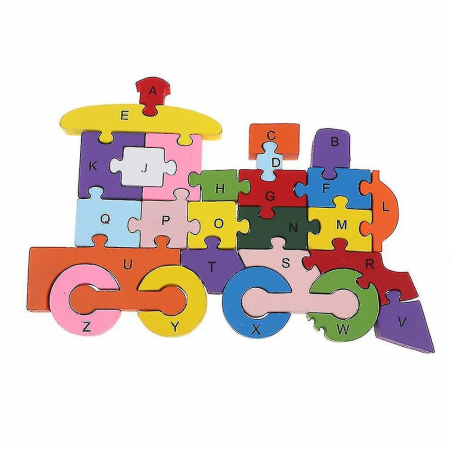 PROMOŢII - Puzzle TRENULEŢ din lemn, cu piese mari 2