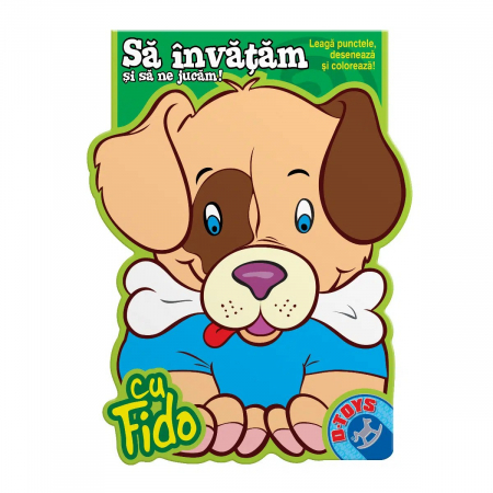 Cărţi de colorat - Să învățăm cu Fido – Joc de logică și desenat
