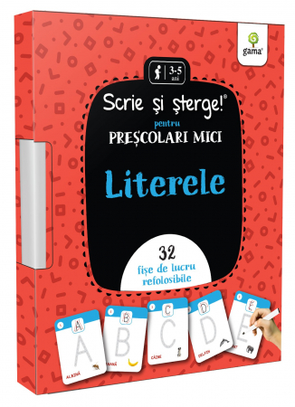 PROMOŢII - SCRIE ȘI ȘTERGE! JUMBO. Literele • pentru preșcolari mici