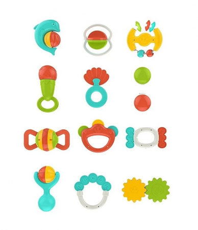 Set 12 zornaitori si jucarii gingivale pentru bebelusi, Huanger [1]