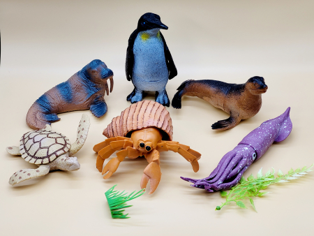 Jucării de rol - Set 6 figurine animale marine