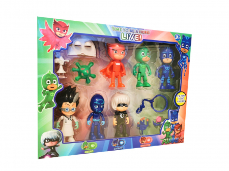 Jucării personaje din desene animate - Set 6 figurine EROI ÎN PIJAMALE