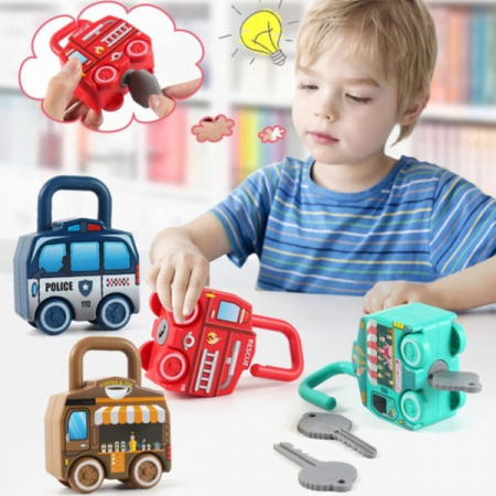 Set 6 lacate masinute cu cheie UNLOCK VEHICLE [3]