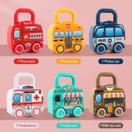 Set 6 lacate masinute cu cheie UNLOCK VEHICLE [1]