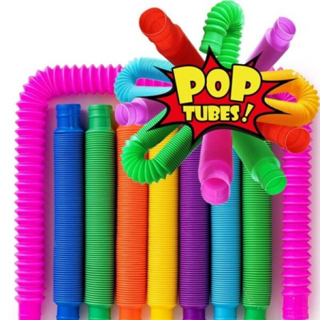 Jucării senzoriale - Set 8 jucarii senzoriale Fidget Pop Tubes