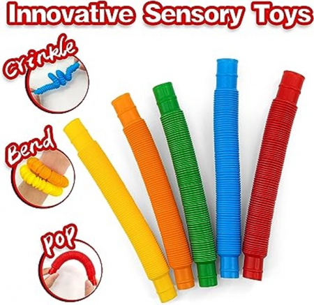Set 8 jucarii senzoriale Fidget Pop Tubes [2]