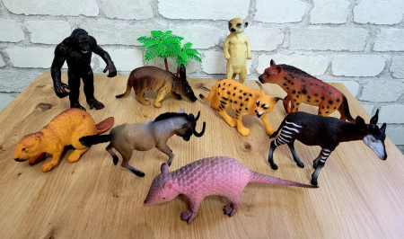 Jucării de rol - Set 9 figurine animale salbatice