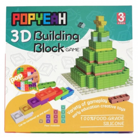 Jucării creative - Set blocuri de construit din silicon POPYEAH Building Block Game
