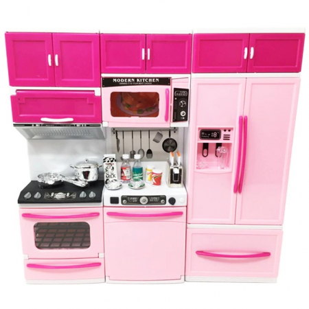 Jucării interactive - Set complet bucatarie din plastic Modern Kitchen