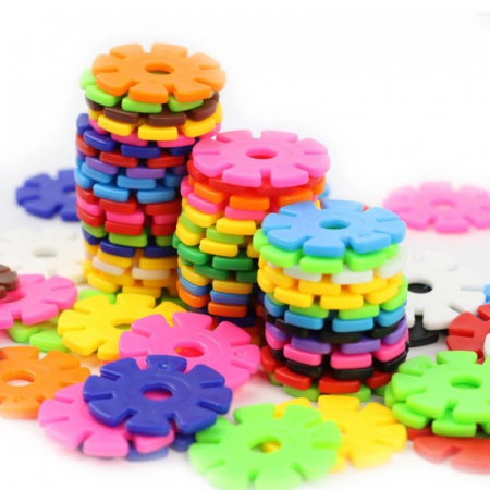 Jucării creative - Set de construcţie educaţional ROŢI ZIMŢATE - 129 de piese