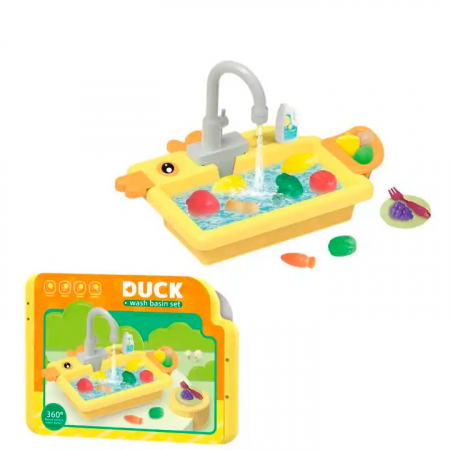 Jucării interactive - Set de joaca Chiuveta de bucatarie cu accesorii Ratusca