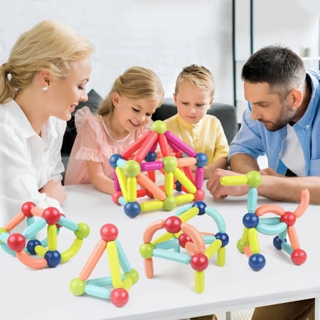 Set magnetic de construit MAGNETIC STICKS 128 de piese STEM [1]
