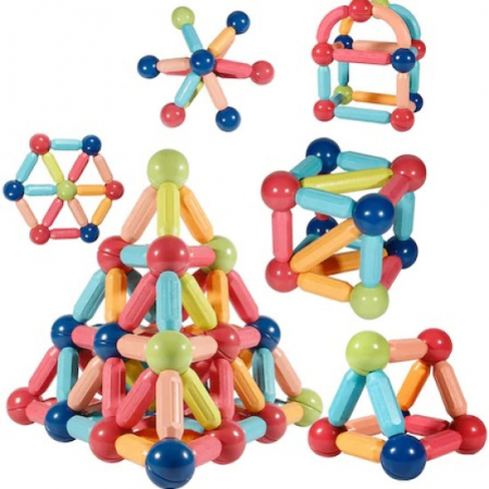 Set 64 piese magnetice de construit MAGNETIC STICKS STEM [6]