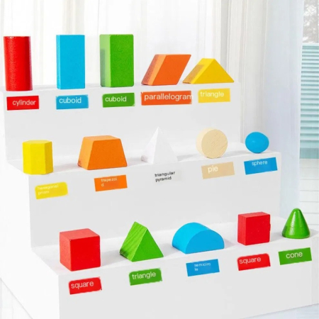 Set piese din lemn 38 de corpuri geometrice [2]