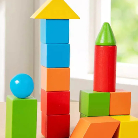 Set piese din lemn 38 de corpuri geometrice [3]