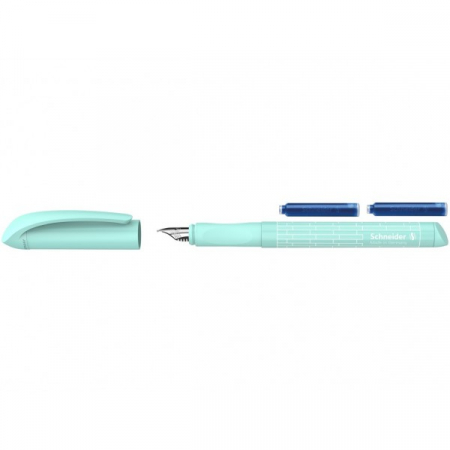 Set stilou cu penita si 2 rezerve Schneider Fuller Easy bleu [1]