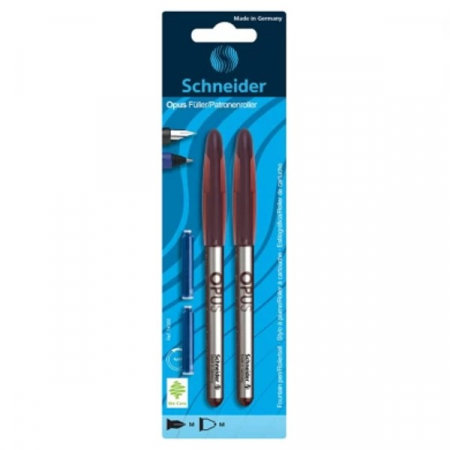 Set stilou cu penita si stilou roller plus 2 rezerve Schneider Opus diverse culori [2]