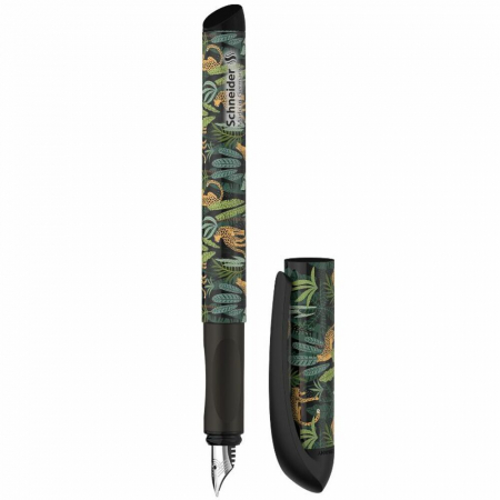 Stilou cu penita si 2 rezerve cerneala Schneider Voice negru [2]