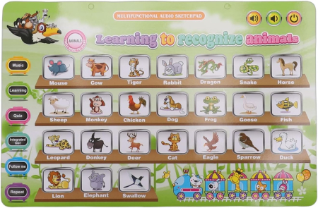 Tableta educativa cu fete interschimbabile 11 tematici in limba engleza [7]