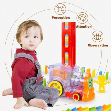 Trenuleţ interactiv DOMINO Electric Domino Train [6]