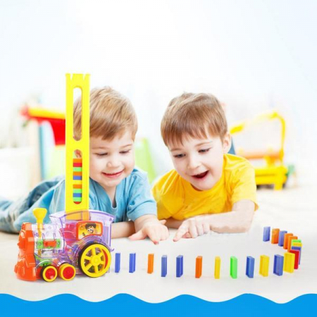 Trenuleţ interactiv DOMINO Electric Domino Train [3]