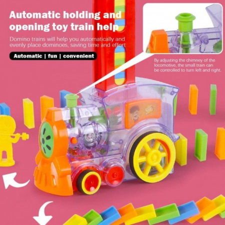 Trenuleţ interactiv DOMINO Electric Domino Train [4]