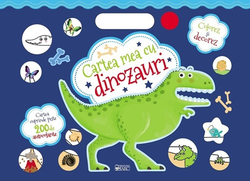 Cartea mea cu dinozauri. Colorez si decorez