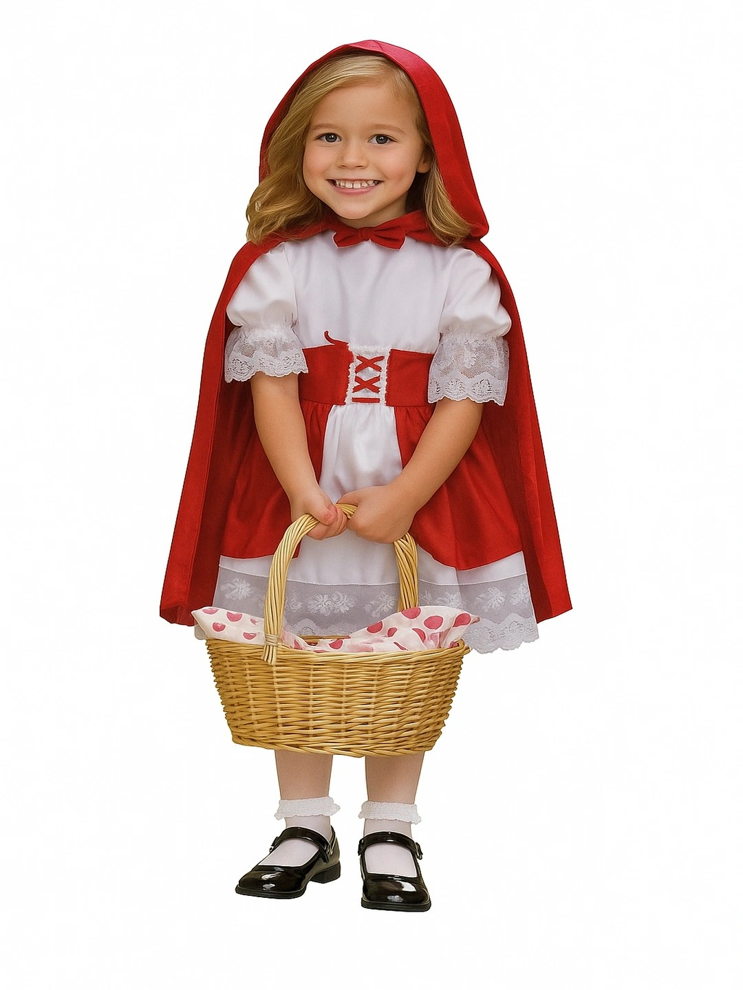 Costum tematic Scufita Rosie fete 4-5 ani