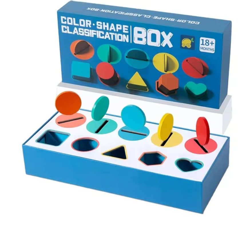 Joc de sortare culori si forme geometrice Color Shape Classification box