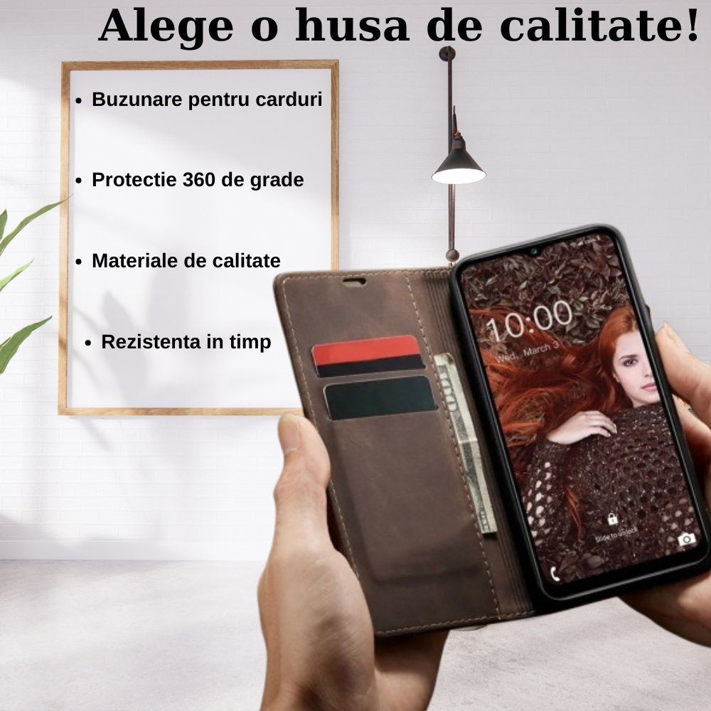 Husa-telefon-Tip-Carte-flip-antisoc-Negru-Confy-euroama