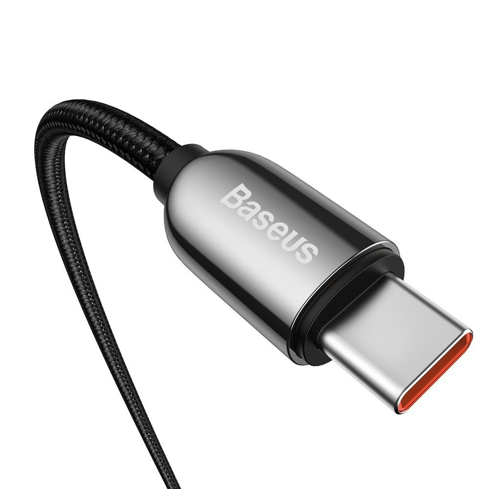 Cablu de Date Type-C la Type-C 100W, Fast Charging, 2m Baseus Display (CATSK-C01) Negru [5]