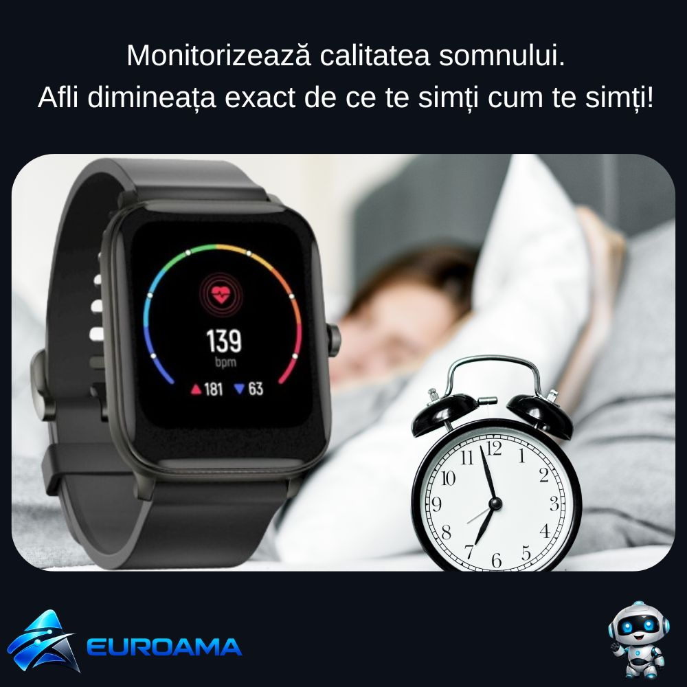 Ceas Smart Xiaomi Haylou LS09B Negru – Monitorizare Sănătate și Moduri Sportive [5]