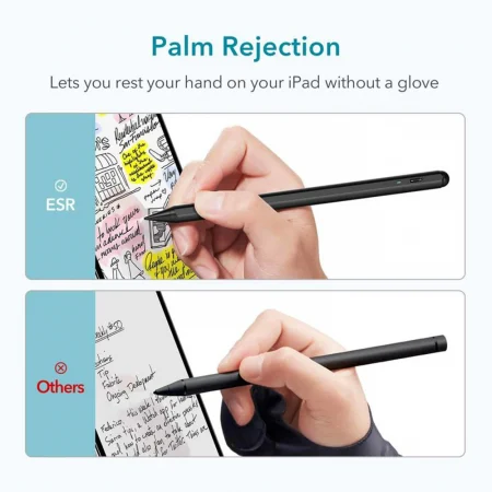 ESR - Stylus Pen Digital - with Palm Rejection, Power Saving Mode, Magnetic Attachment, iPad Compatible - White [4]