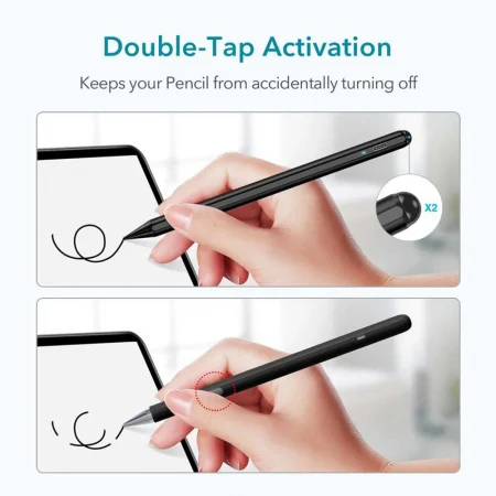 ESR - Stylus Pen Digital - with Palm Rejection, Power Saving Mode, Magnetic Attachment, iPad Compatible - White [7]
