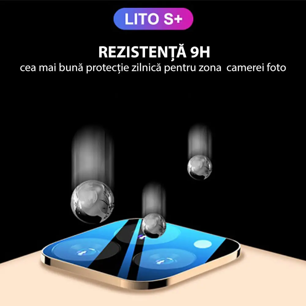 Folie de protectie camera iPhone 12 Pro Lito Negru [7]