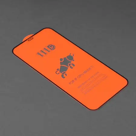 Folie iPhone 12 Pro Max sticla securizata 111D Negru [3]
