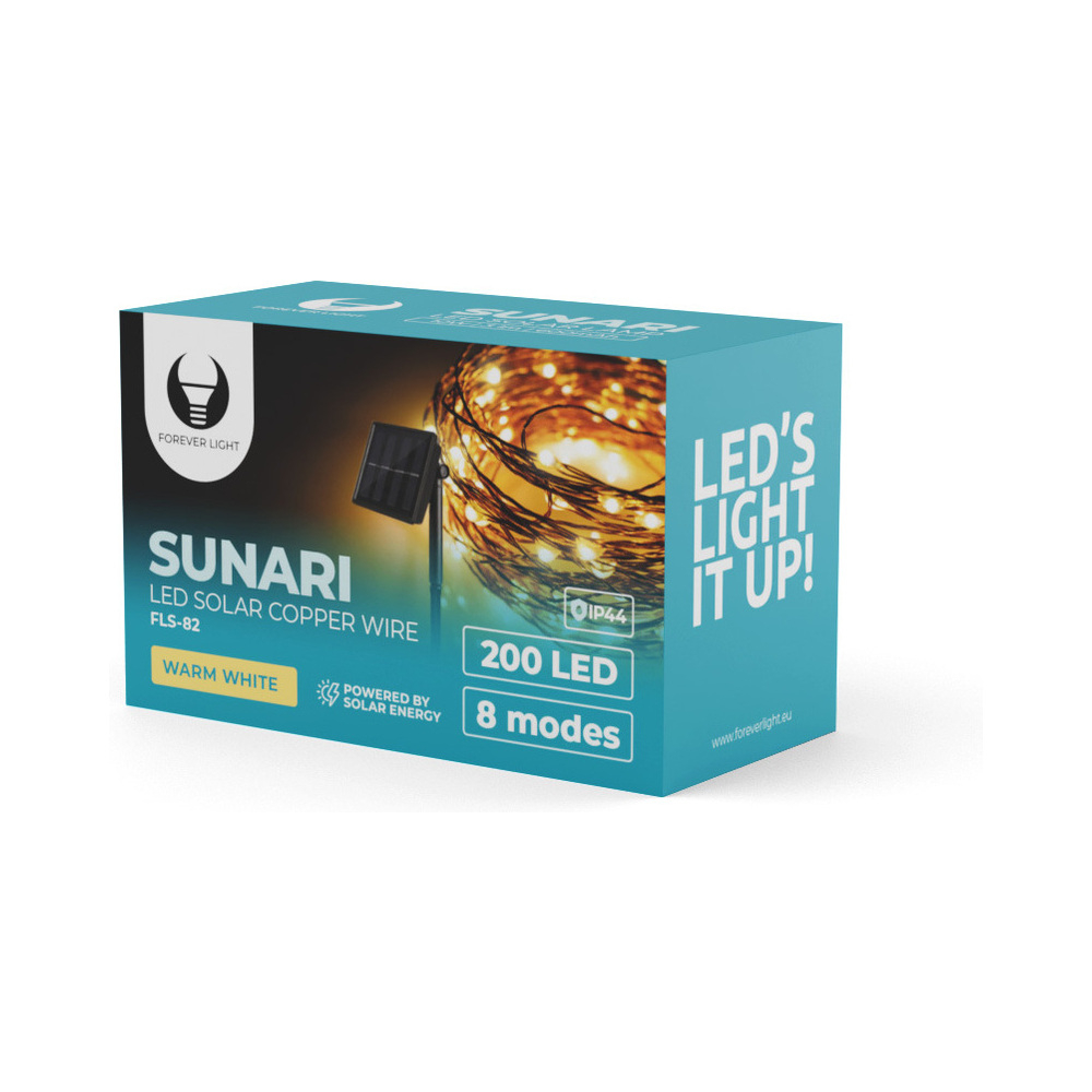 Ghirlandă solară – lumină ambientală fără cabluri Forever FLS-82 [4]