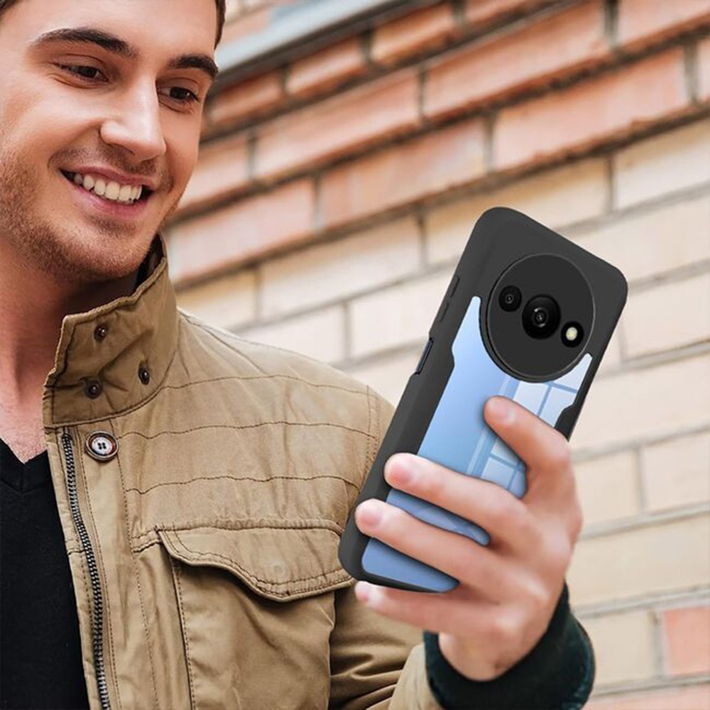 Husa Xiaomi Redmi 13C 5G / Poco M6 360 grade silicon TPU transparenta Negru [3]