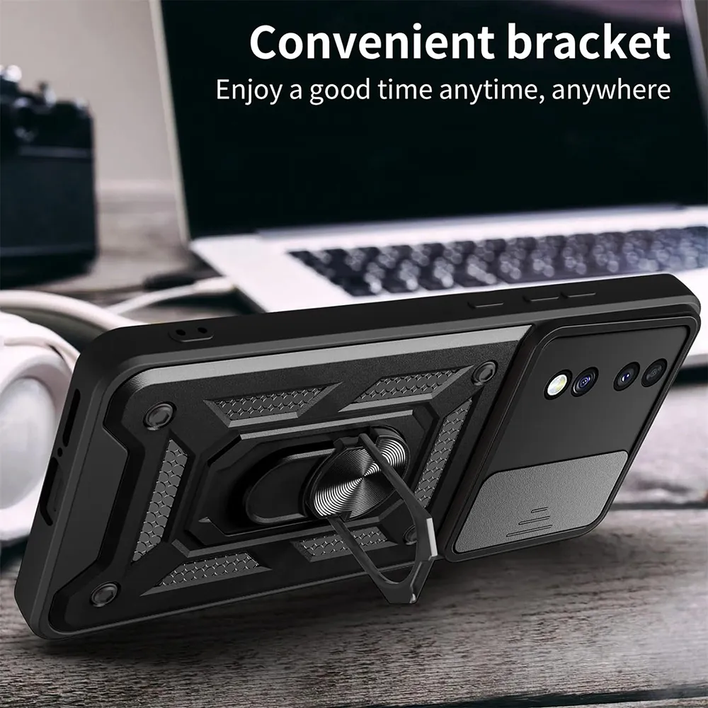 Husa Antisoc Honor 70  cu Protectie Camera Negru TCSS [3]