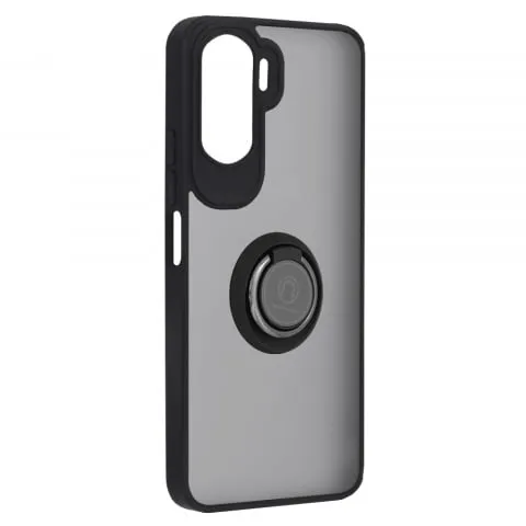 Husa Antisoc Huawei Honor 90 Lite cu Inel Negru Stand Glinth [4]