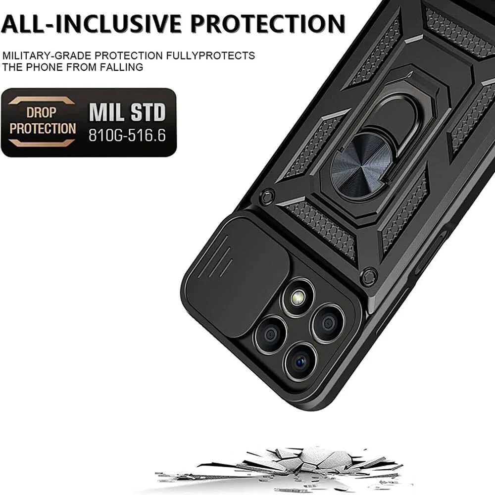 Husa Antisoc Huawei Honor X8a cu Protectie Camera Negru TCSS [2]