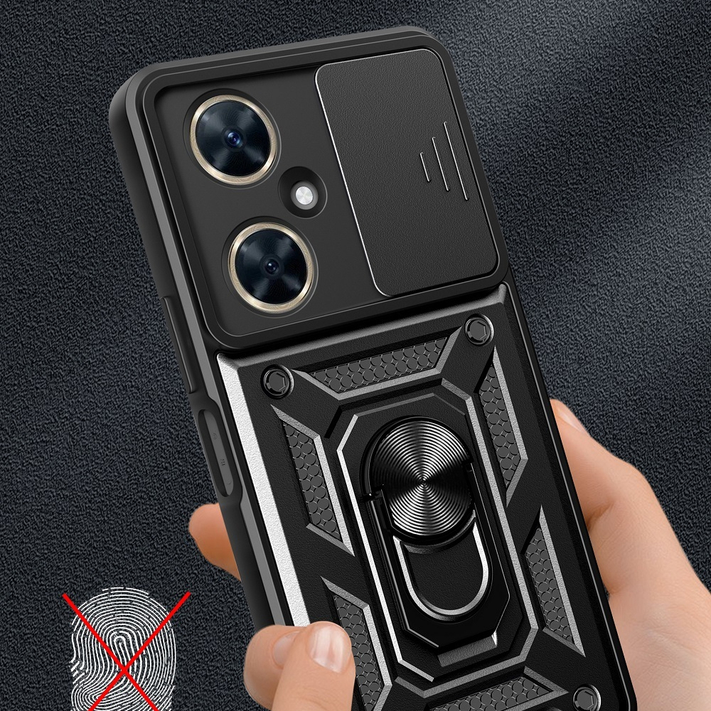 Husa Antisoc Huawei Nova 11i cu Protectie Camera, Inel Stand, Negru – Techsuit TCSS [7]