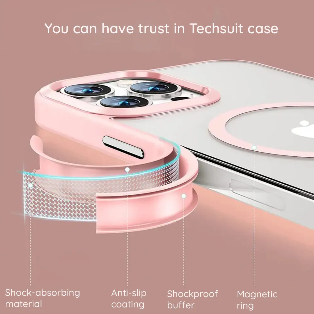 Husa Antisoc iPhone 13 MagSafe Incarcare Wireless Mov Inchis TMSF [7]