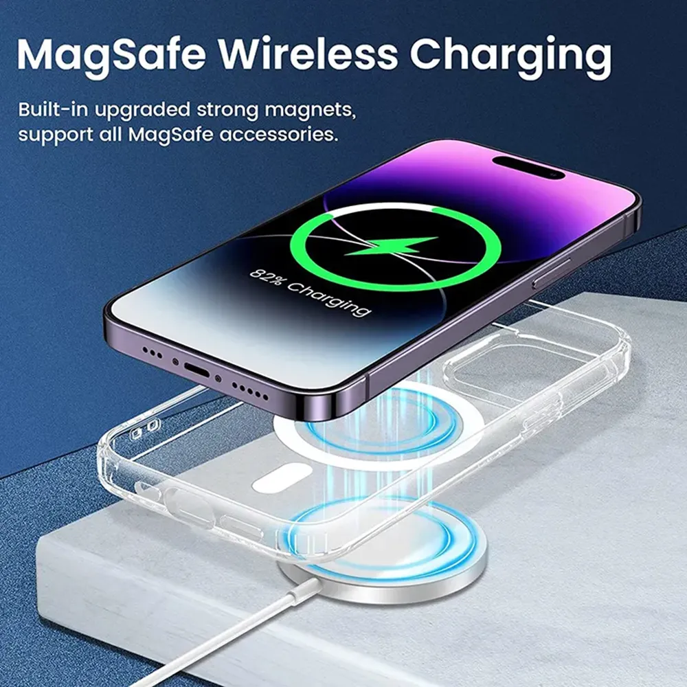 Husa Antisoc iPhone 13 MagSafe Incarcare Wireless Mov Inchis TMSF [3]