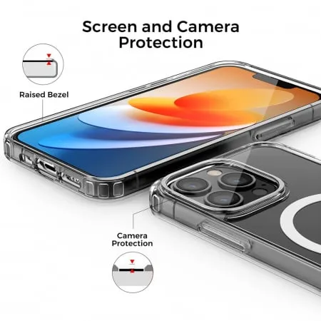 Husa Antisoc iPhone 15 MagSafe Pro Incarcare Wireless Transparenta [5]