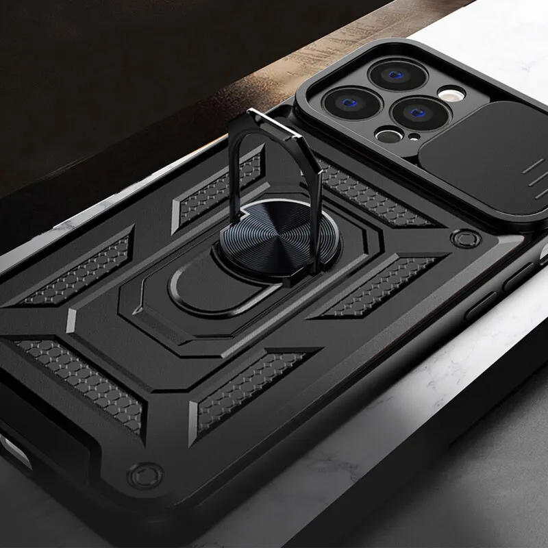 Husa Antisoc iPhone 15 Plus cu Protectie Camera Negru TCSS [3]