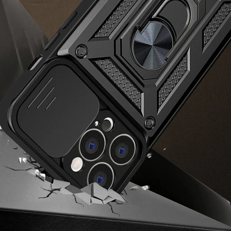 Husa Antisoc iPhone 15 Plus cu Protectie Camera Negru TCSS [4]