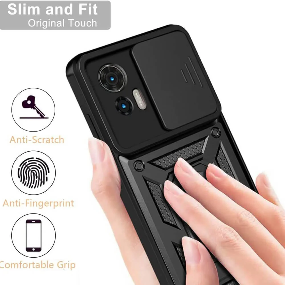Husa Antisoc Motorola Edge 30 Neo cu Protectie Camera Negru TCSS [4]