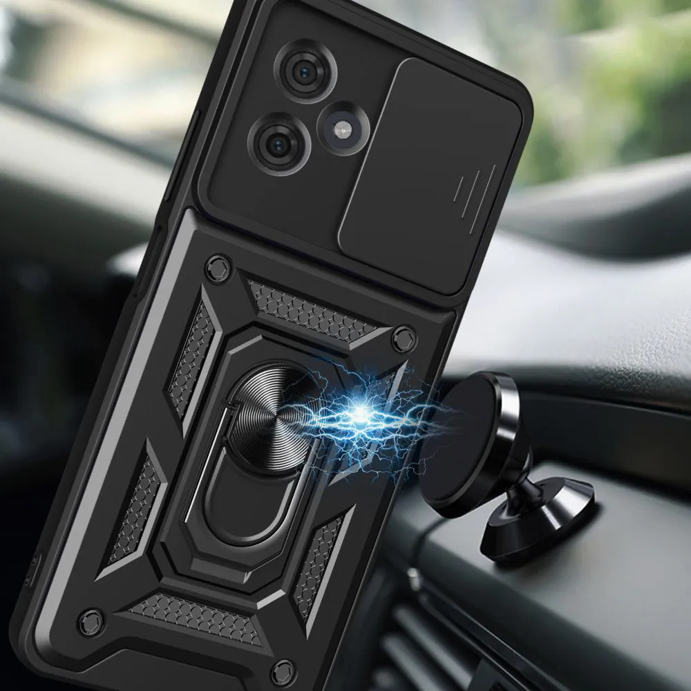 Husa Antisoc Motorola Moto G54  cu Protectie Camera Negru TCSS [5]